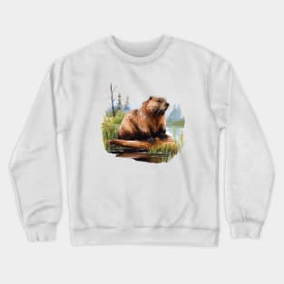 I Love Beaver Crewneck Sweatshirt